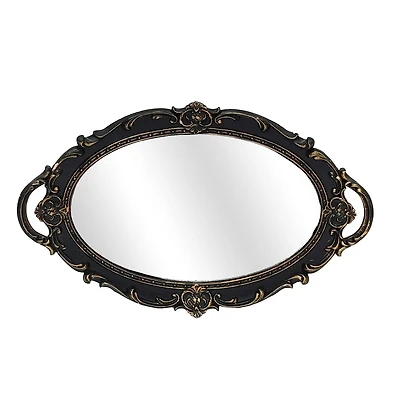 15.25" Antique Brass Mirror Tray Tabletop Décor by Ashland®