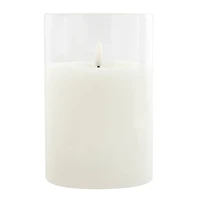 4" x 6" LED Glass Wax Flickering Candle by Ashland