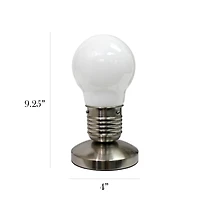 Simple Designs Edison Style Idea Bulb Mini Touch Desk Lamp