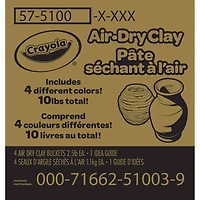 Crayola® Air Dry Clay Buckets, Pack of 4
