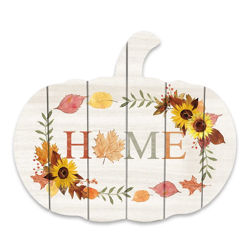 Pumpkin Shaped Home Wooden Wall Hanging