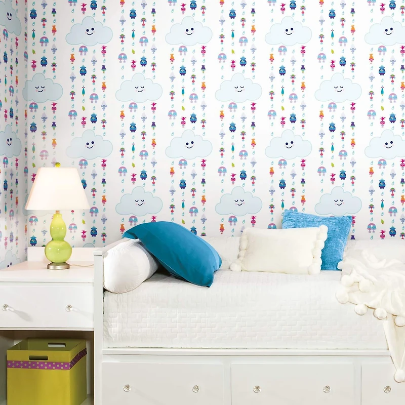RoomMates Trolls Clouds Peel & Stick Wallpaper