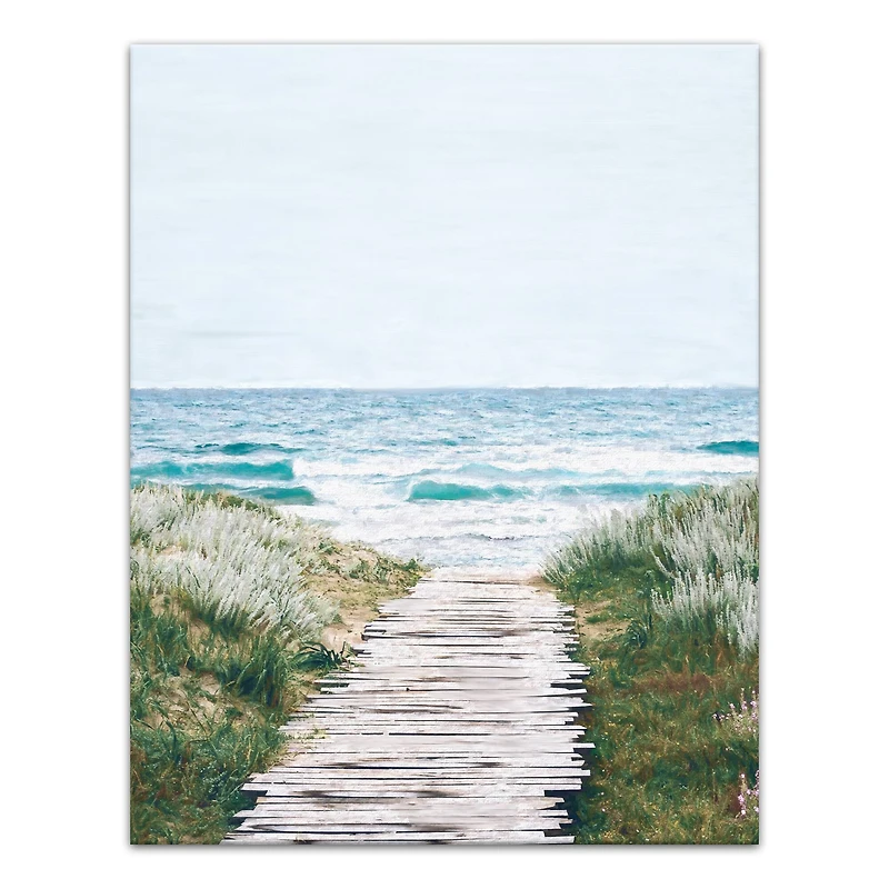 Beach Boardwalk 11" x 14" Canvas Wall Art
