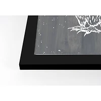 Owl Print Black Framed Print Wall Art