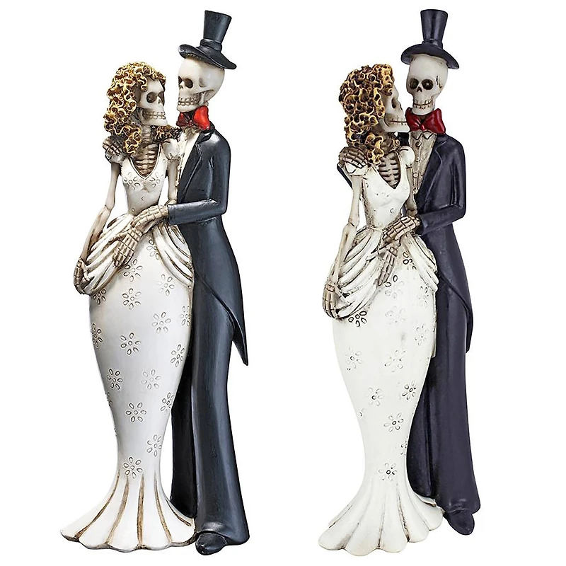 Design Toscano Skeleton Bride & Groom Statues, 2ct.