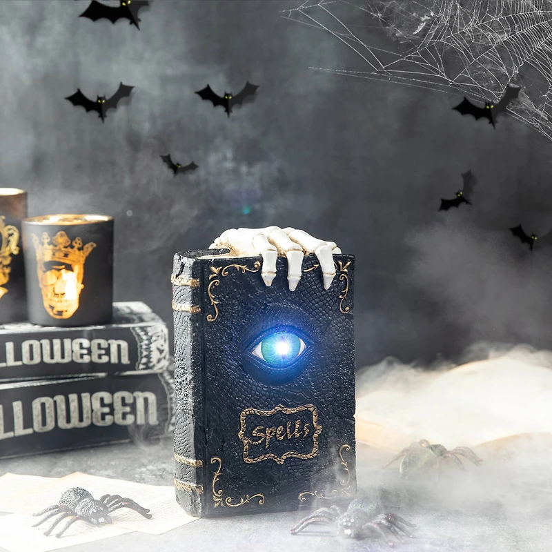 Glitzhome® 8" Lighted Halloween Ghostbuster Book