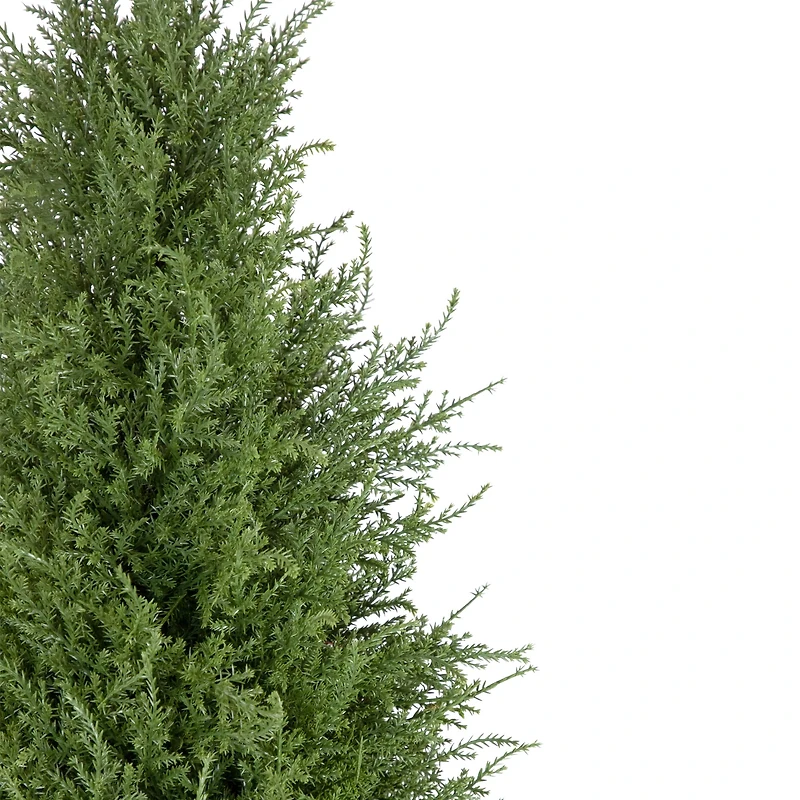 5ft. Unlit Artificial Cedar Pine Arborvitae Tree in Urn Style Pot