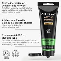 Arteza® Floral Brilliance Metallic Acrylic Paint Set