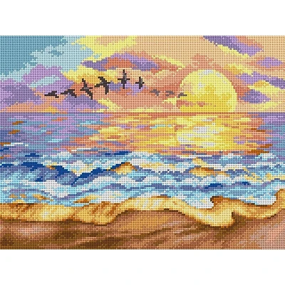 Orchidea Gobelin canvas for halfstitch without yarn Sunset over the Sea