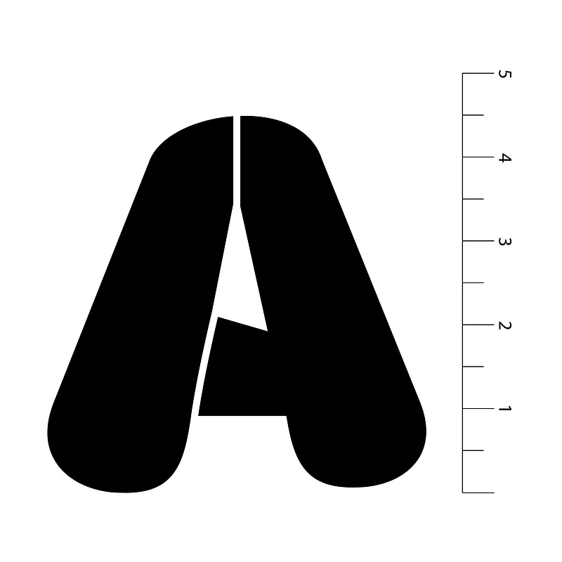 4.5" Retro Serif Alphabet Stencils by Craft Smart®