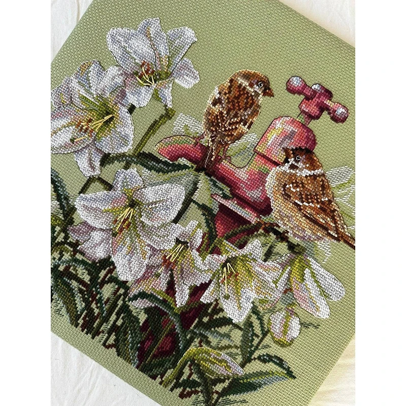 Merejka Among the Lilies Counted Cross Stitch Kit