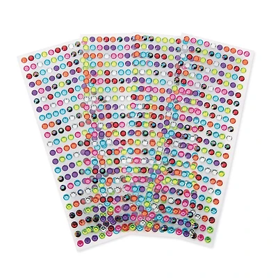 Color Splash!® Adhesive Round Gems, 8mm, 880ct.