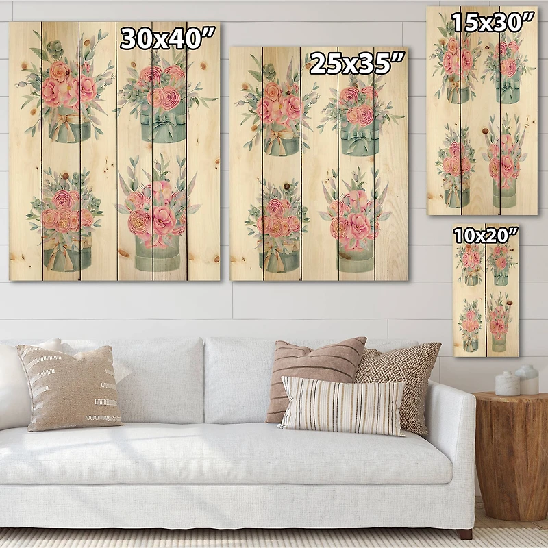 Designart - Collection of Pink Roses