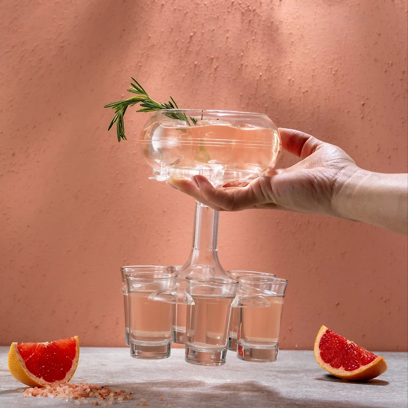 JoyJolt® Drink Dispenser & Shot Glass Set