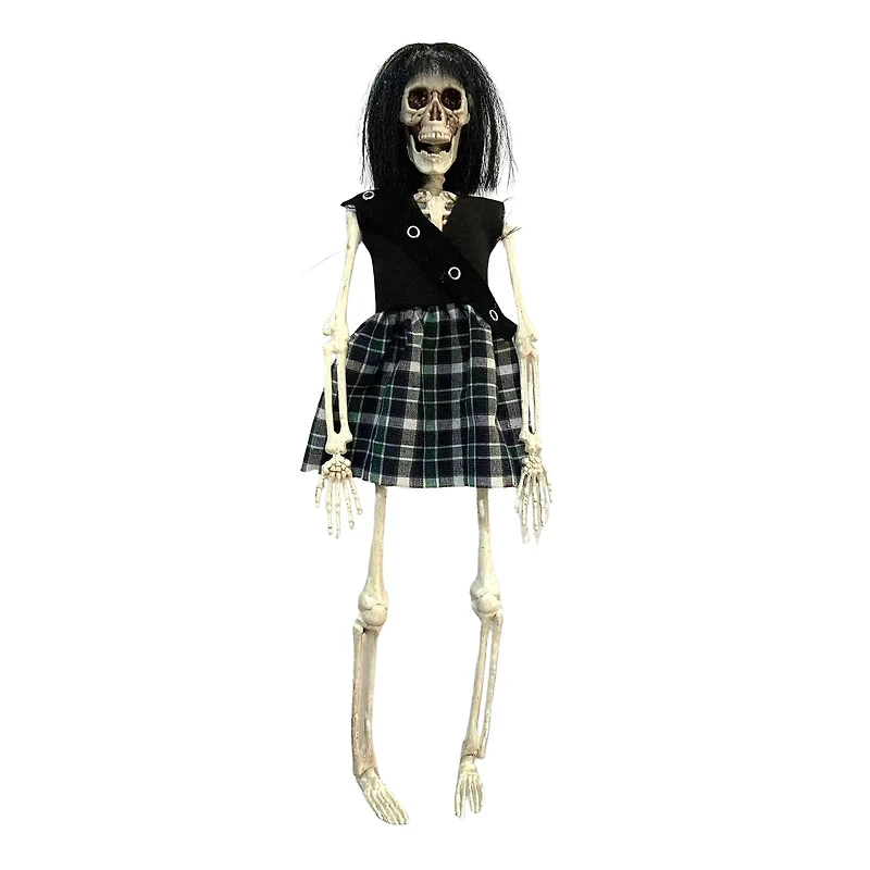 16" Goth Girl Skeleton with Black Hair by Ashland®