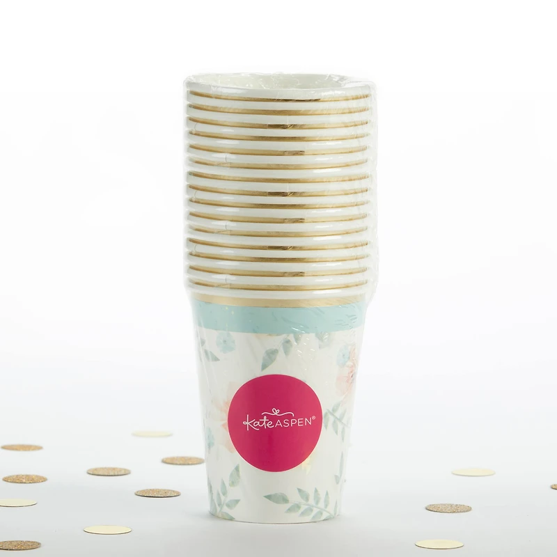 Kate Aspen® Geometric Floral Paper Cups, 32ct.