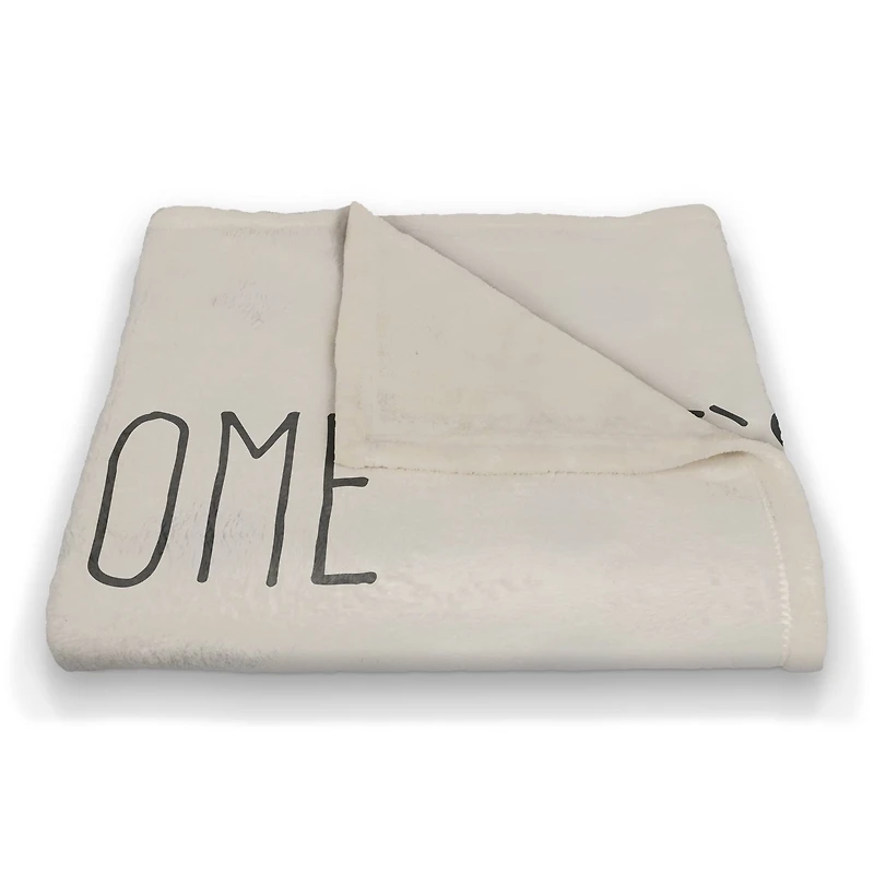 Let's Stay Home Aloe 50" x 60" Coral Fleece Blanket