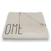 Let's Stay Home Aloe 50" x 60" Coral Fleece Blanket