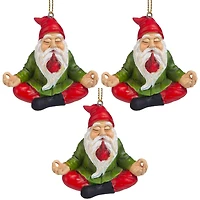 Design Toscano 3ct. Zen Gnome Ornaments
