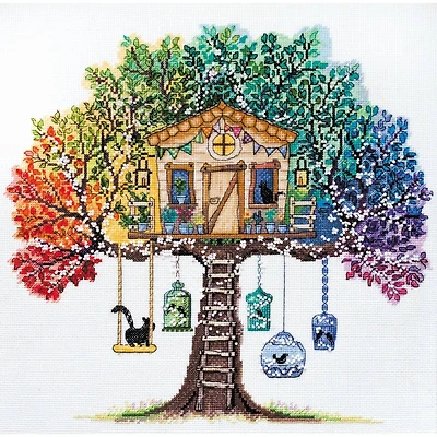 Abris Art Cat House Cross-Stitch Kit Cat House