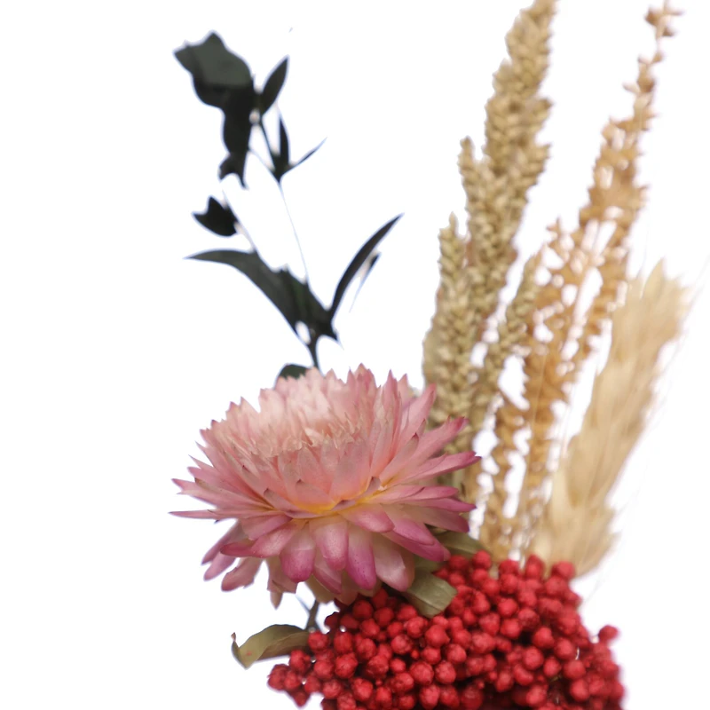 9.5" Dried Floral Arrangement in White Container by Ashland