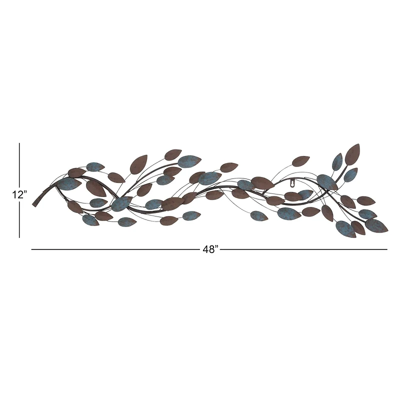 Rustic Metal Traditional Leaves Wall Decoration