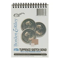 Borden & Riley® No.15 Tuppence Spiral Bound Sketch Bond Pad
