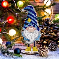 Wonderland Crafts Gnome Bead Embroidery on Wood Kit