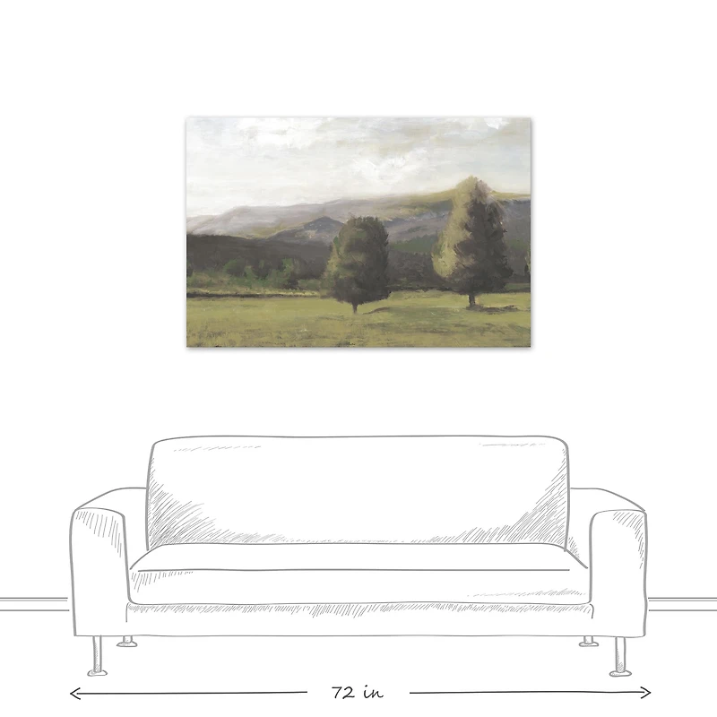 Painterly Treescape 32" x 48" Canvas Wall Art