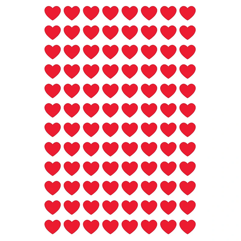Trend Enterprises® superShapes Red Hearts Stickers, 6 Packs of 800ct.