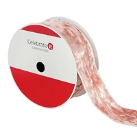 2.5" x 60ft. Blush Velvet Wired Jumbo Ribbon by Celebrate It®