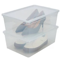 Simplify Clear Stackable Storage Bins with Lids, 4ct.