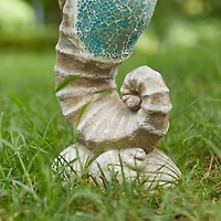 Glitzhome® 21" Faux Granite & Mosaic Seahorse Statue