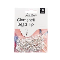 John Bead 9mm Clamshell Bead Tips, 142ct.