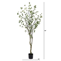 8ft. Minimalist Citrus Artificial Tree 