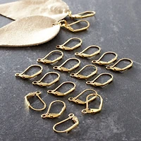 12 Packs: 18 ct. (216 total) Gold Lever Back Earrings with Drops by Bead Landing™