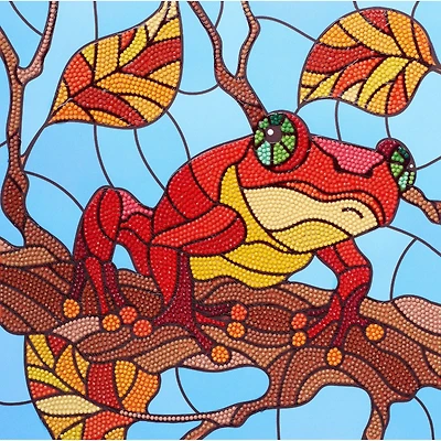 Diamond Art® Stain Glass Frog Intermediate Kit