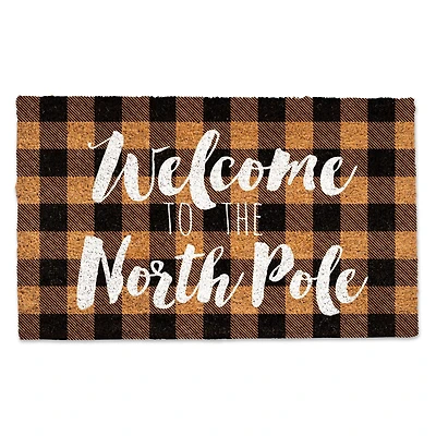 Welcome to the North Pole 30" x 18" Door Mat