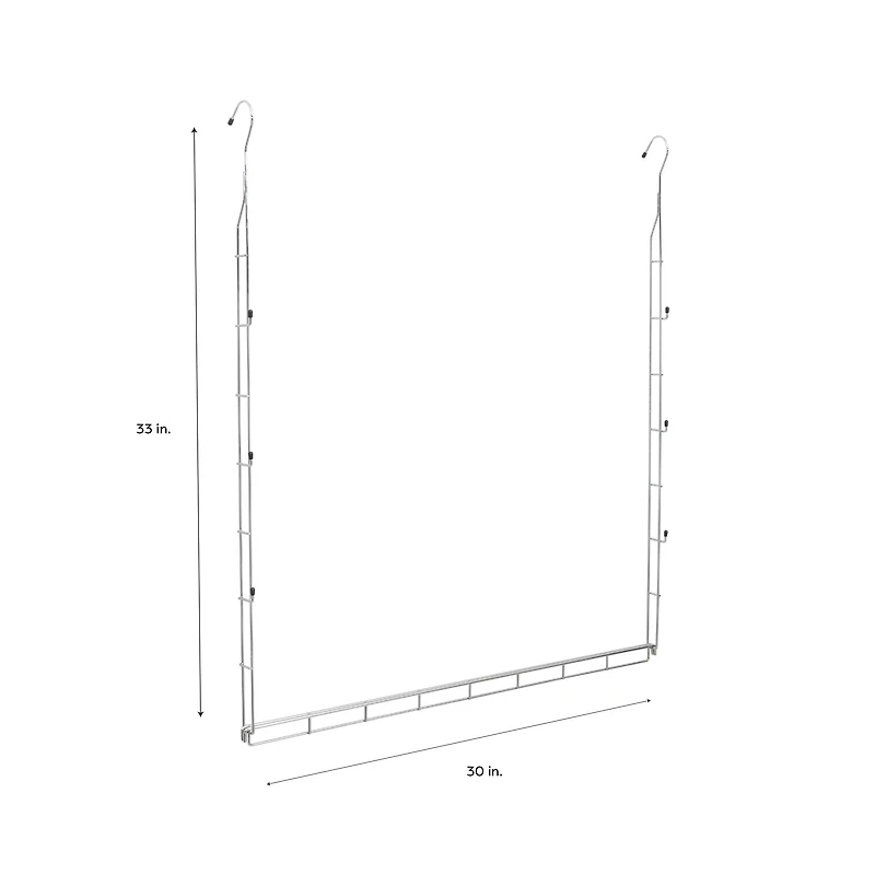 Organize It All 2 Tier Adjustable Closet Rod