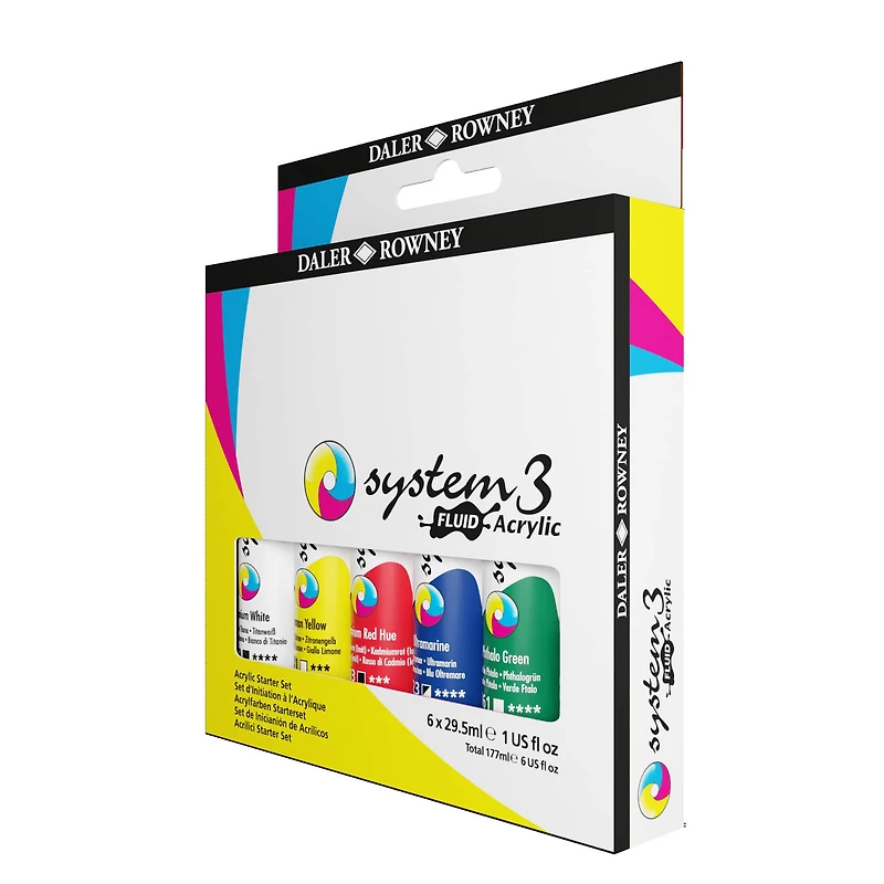 Daler-Rowney® System3 Fluid Acrylic Starter Set