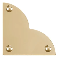 Dritz Home® Large Brass Smooth Quatrefoil Corners, 4ct.