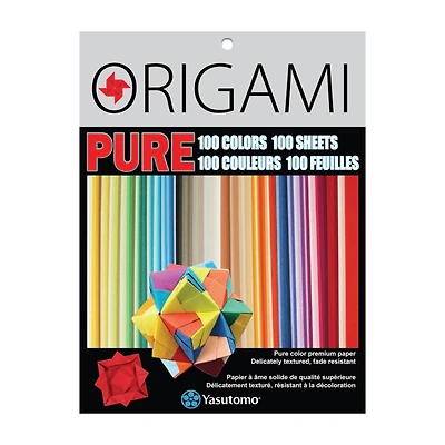 Yasutomo® PURE Color Origami Paper, 100 Sheets
