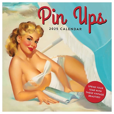 TF Publishing 2025 Pin Ups Wall Calendar