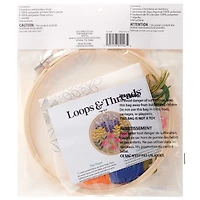 8" Wildflowers Stamped Design Embroidery Kit by Loops & Threads®