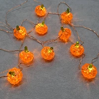 12ct. Warm White LED Pumpkin Icon String Lights by Ashland®