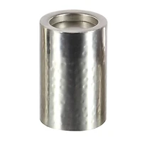 CosmoLiving by Cosmopolitan Silver Metal Industrial Candle Holder Set