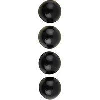 LaMode 9/16" Black Domed Shank Buttons, 4ct.