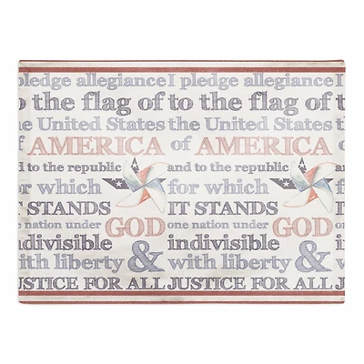 Pledge of Allegiance Poly Twill Placemat
