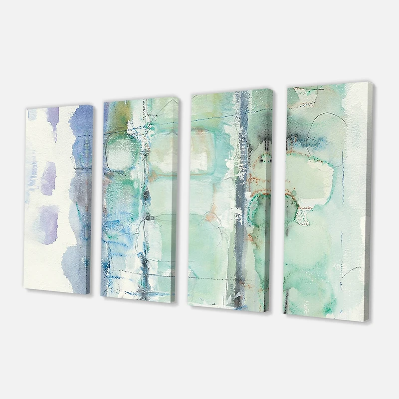 Designart - Blue Abstract Panel I