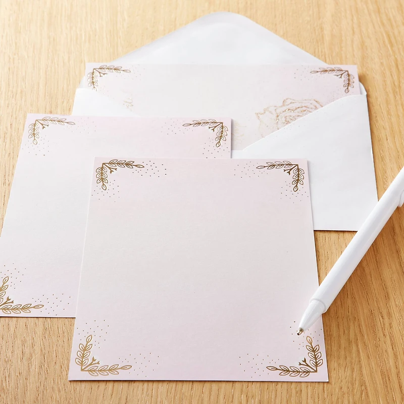 Blush Glam Flat Cards & Envelopes by Recollections™, 5" x 7"